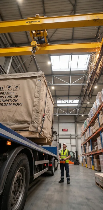 Zweiträgerlaufkran in Lager & Logistik